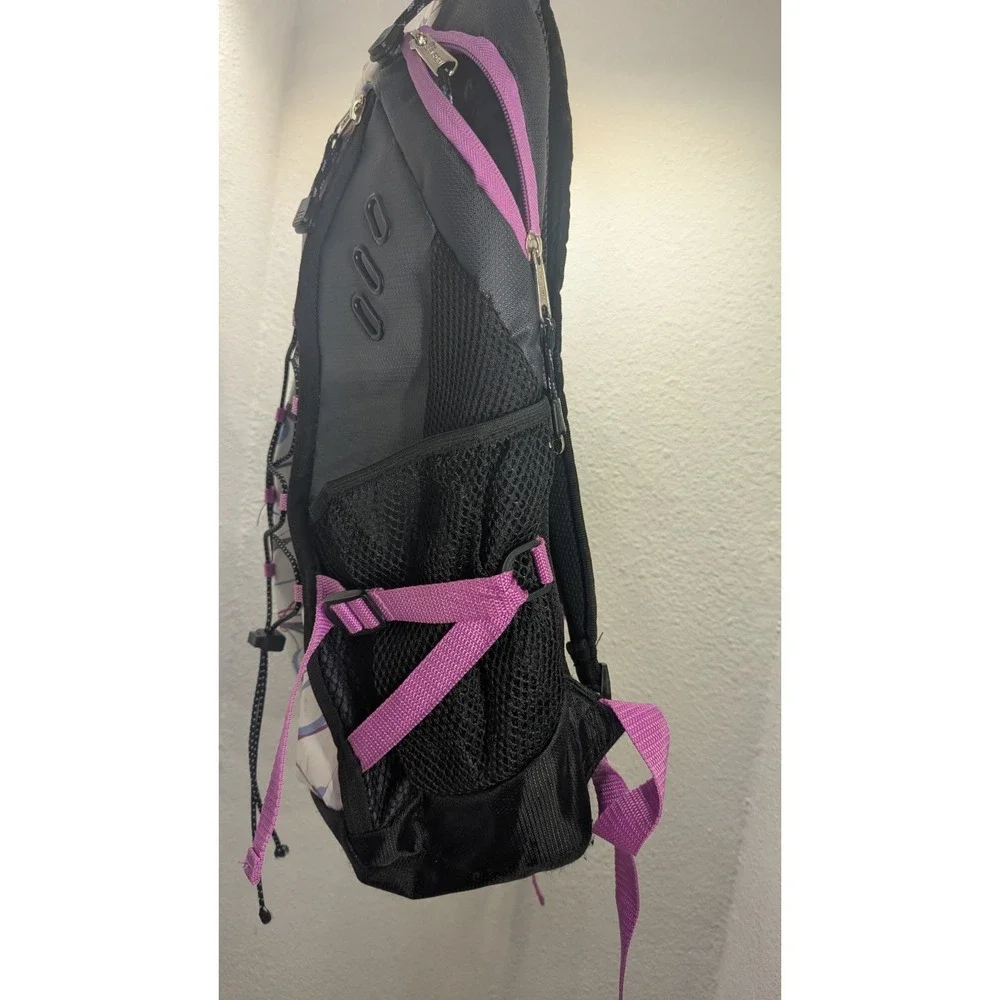 Eastsport ES Backpack‎ Gray Pink White Daypack School Hiking Travel Bag